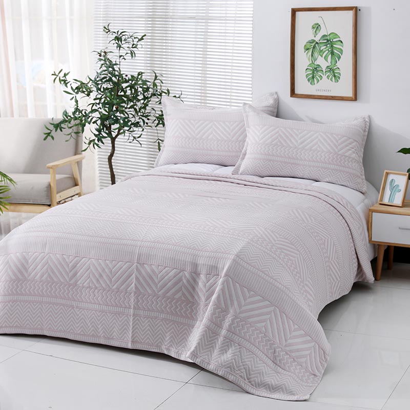 Bamboo Yarn Dyed Jacquard Cold Sensation Air Bedding Blanket