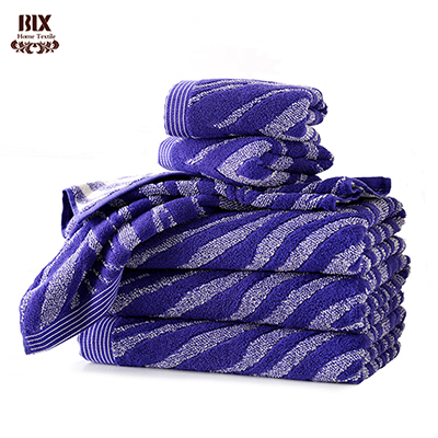 OEM ODM Cotton Yarn Dye Jacquard Towel Special Edge Design 