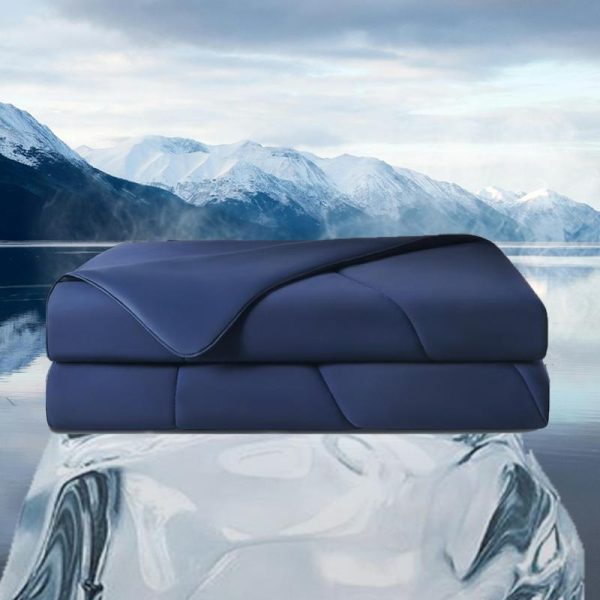 navy blue colling blanket