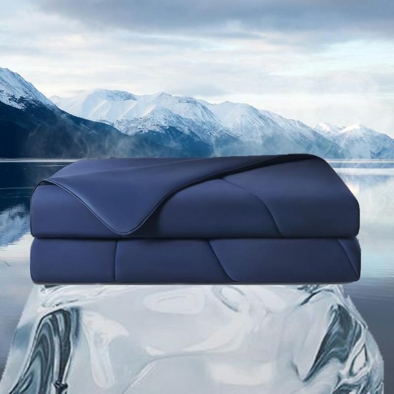 navy blue colling blanket